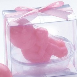 Bebé bautizo bañera jabón rosa